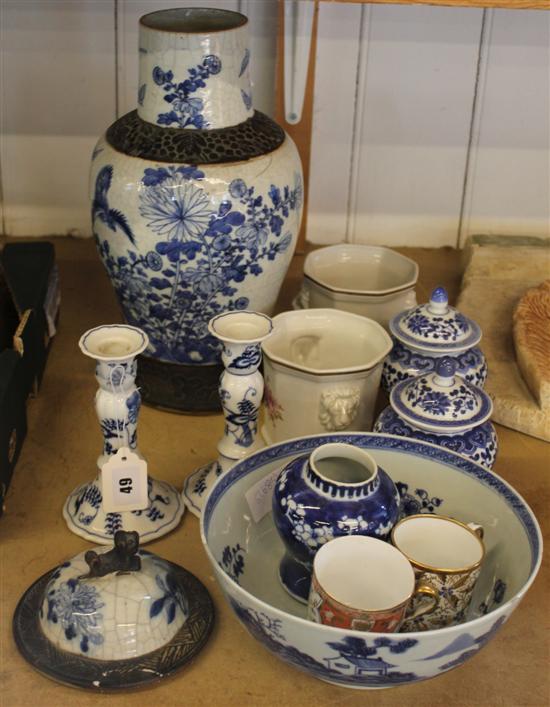 Chinese vase, Chinese bowl, other ceramics